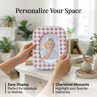 Plush Photo Frame, Abstract Style