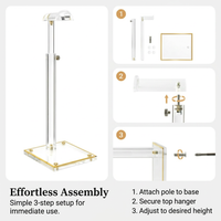 Adjustable Acrylic Handbag Display Stand Holder, Clear Purse Handbag Organizer for Retail Display, T - Image 5