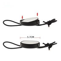 Portable Underwater Mirror with Storage Case Hands-Unrestricted Convex Mirror with Elastic Cord Safety Lightweight for Divers