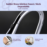 360° swivel pull-out kitchen faucet