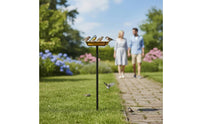 Bird Bath and Feeder 2-in-1 Designed for the Garden Bird Bath Feeder Easy to Install for Courtyard