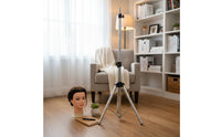 Professional Grade Hairdressing Training Head Stand Sturdy Construction Mannequin Head Tripod Stand Cosmetology Mannequin Tripod for Cosmetologists