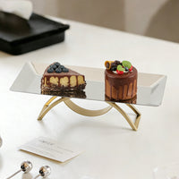 Light Luxury Metal Arch Tall Fruit Tray Decorative Piece