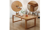 Minimalist Solid Wood Dining Table Simple Rectangular Dining Table Natural Furniture Long-Lasting for Home Office
