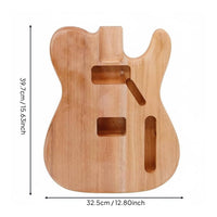 Traditional Unfinished electric Guitar Body Lightweight Hardwood Wood Guitar Body for Luthiers