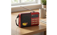 Telescopic Antenna Portable Digital Radio LED Display Digital Tuning Radio Front Buttons Audio Gadget