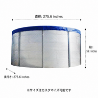 Foldable Fish Pond, PVC Fish Farming Pond, Round, Emergency Water Storage Tank, Assembleable, Outdoor