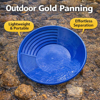 Gold Washing Pan and Trowel Set, Lightweight Portable Panning Kit for Outdoor Adventure, Gold Prospe - Image 7