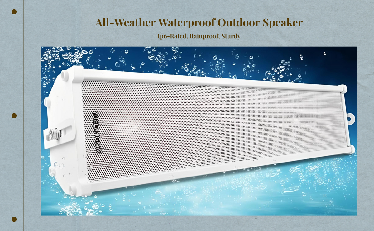 Waterproof wall speaker for home