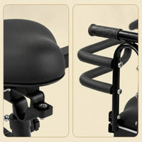 Child Cycle Seat with Safety Guard Padded Child Bike Seat with Guardrail Safe Comfortable for Toddlers, Family Rides
