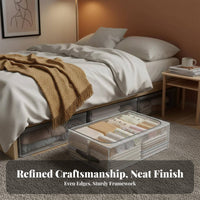 Flat Storage container with casters Stackable Underbed Container Wheeled Design