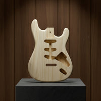 Routed Cavities S and T Style Guitar Body Sanded Unfinished Guitar Body Polished for Repair Hobbyists