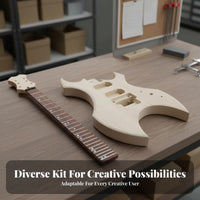 Electric Guitar Kit DIY Assembly Set Customizable Design for Beginners