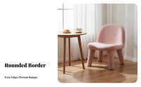 Padded Armless Side Chair Nordic Design Upholstered Shell Chair Curved backrestrest Floor Protection Pads for Office Managers