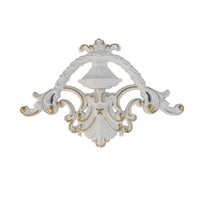 Openwork Floral Scroll Ornate Floral Corner Ornament Hollow Back