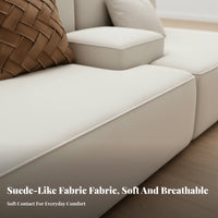 Armless Block Sofa Minimalist design Sectional Couch Space-Saving Living Room Furniture for Homeowners, Families, Studio, Lounge Area, Home leisure