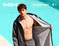 RNOEMI儿童游泳训练保暖专用浴袍专业斗篷成人外套浴巾冬训大衣