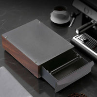 Espresso Knock Box  Waste Drawer Commercial Grade Espresso Grounds Drawer Rust-Resistant Large Coffee Waste Bin for Countertop
