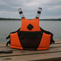 Kayak Fishing Vest Adjustable Straps Kayak Life Vest Sleeveless for Adults