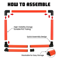 Adjustable Agility Hurdles for Football, Speed Training Hurdles for Fitness, Indoor Outdoor Agility Hurdles, Adjustable Speed Agility Hurdles