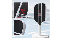 16mm Carbon Fiber Pickleball Paddle Extended Pickleball Paddle with Bag Thickened Racket Premium for Recreational Players, Beginners, Casual Games, Practice Sessions