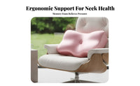 Anti-Wrinkle Cervical Memory Foam Pillow Breathable Cervical Support Pillow Moisturizing Material for Adults, Women, Sleeping, Bedroom, Home