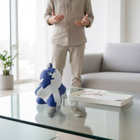 Cartoon Figurine Sculptural Resin Statue Textured for Sideboard, Art Collectors