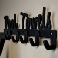 Wall Hook Rack Modern Metal Hook Rack Sleek for Entryway