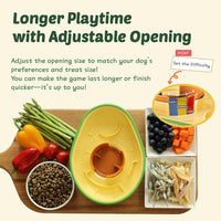 Training Pet Supplies New Amazon Spinning Bowl Feeding Puzzle Dog Toy, Avocado Shape, Anti-Spill
