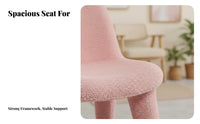 Padded Armless Side Chair Nordic Design Upholstered Shell Chair Curved backrestrest Floor Protection Pads for Office Managers