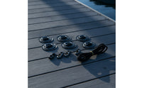 6 Pieces D-Loop Adhesive Disc with Cord Adhesive Inflatable Boat D-Loop Adhesive Disc Kit Stainless Steel Hardware