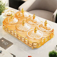 Eco-Friendly Plastic Compartment Snack Tray with Lid