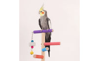 Parrot Playstand Chewing Parrot Play Stand Textured Pet Supply for Budgies