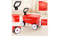 Push Cart Rideplay Vehicle Easy to Clean Push Toy with Handle for Young Children, Playroom