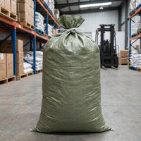 Woven Polypropylene Debris Sacks, Garden Waste Bags for Soil and Cement, 50kg Load Capacity Tear-Resistant Reusable Construction Storage Bag