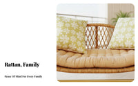 Single Sofa Chair with Armrests Woven Supportrest Armchair Contemporary Aesthetic Ergonomic Shape for Balcony, Living Room
