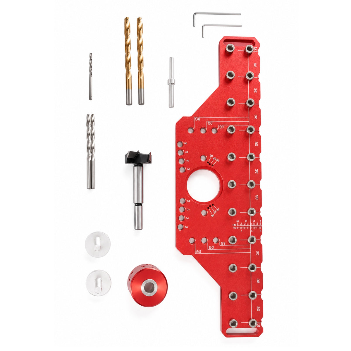 Guide with Aluminum Alloy Hinge Guide Accurate Hinge Boring Jig for Workshop