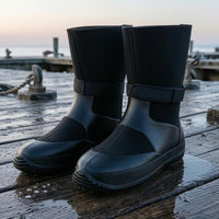 Neoprene Dive Boots Textured Outsole Pattern Neoprene Diving Boots Tall Shaft Aquatic Footwear