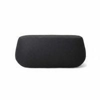Large Round Upholstered Footrest Nordic Design Pebble-Shaped Pouf Modern Design Plush Feel for Adults, Interior Designers