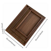 Sturdy Wood Organizer Tray Vintage & Design Walnut Wood Tray Premium Look