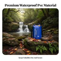 Long-Lasting 500D PVC Waterproof Dry Bag Floats on Water Roll Top Dry Sack Lightweight & Compact for Boaters, Kayakers, Rafting, Boating