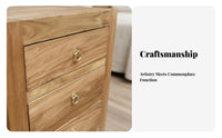 3-Drawer Nightstand Vintage and design Bedside Table adaptable Use for Study, Parents