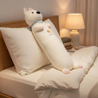 Long Animal Soft Pillow Huggable Stuffed Animal Body Pillow Removable and Washable Hugging Rest Cushion for Women, Side Sleepers