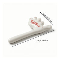 Ceramic Straw with Foot Top Washable Ceramic Straw Handmade Look for Office