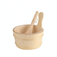Sauna Vessel and Ladle Set Long-Handled Sauna Vessel with Scoop Spa-Like