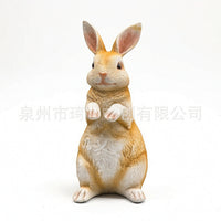 Rabbit Figurine Lifelike Bunny Statue Sturdy for Collectors