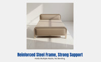 Folding Bed, Wide, Portable, Hardboard, Bedroom, Home, Four-Fold