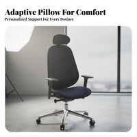 Highrear Ergonomic Chair Reclining Function Office Furniture Adjustable Headrest 360° rotate for Students, Study Room