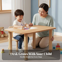 young child Drawing Table with Paper Roll sturdy Wood Construction Play Desk at no extra cost