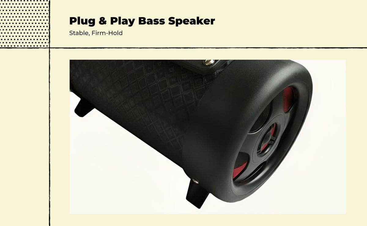 Weatherproof Car Speaker Subwoofer for EV, Motorcycle, ATV